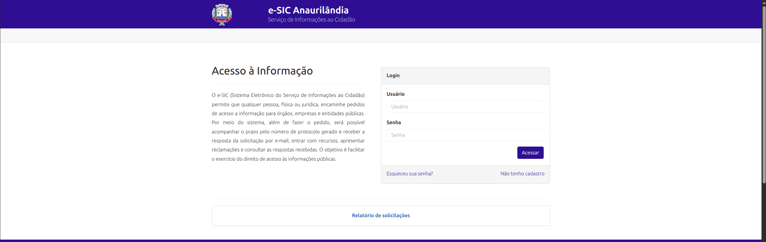 Portal e-SIC